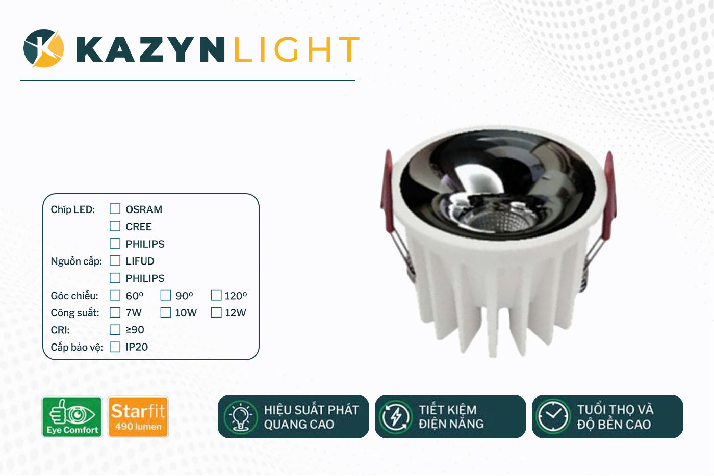 Âm Trần SportLight VEGUN-KZ008CĐ